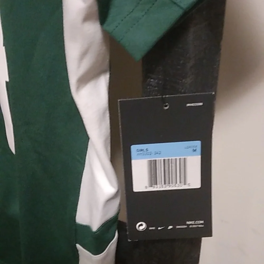 Girls Nike Dri-Fit Green Lacrosse Jersey NWT